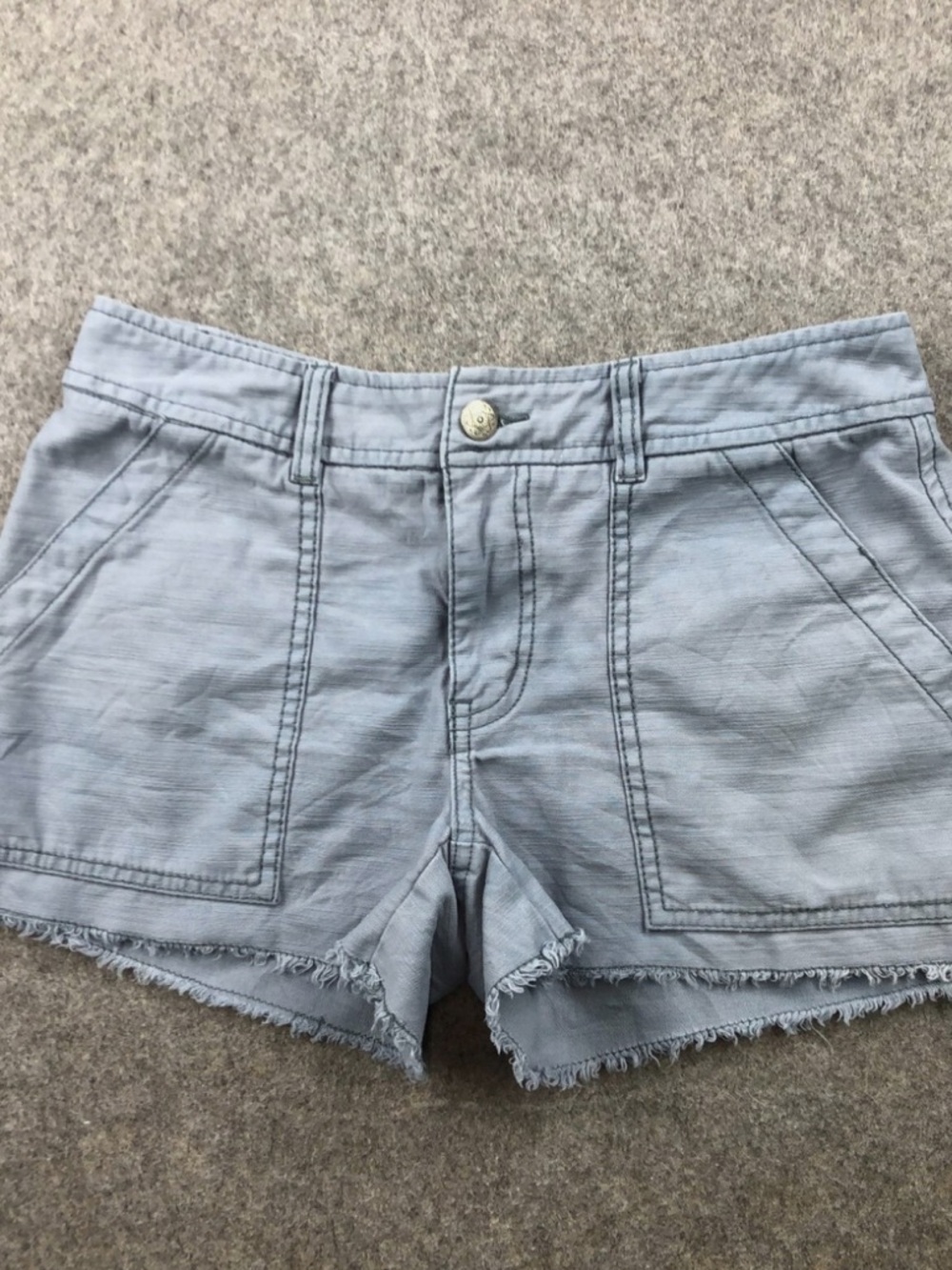 Free people raw hem cotton cargo shorts